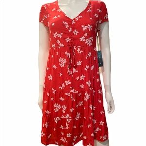 NWT-KIRIOUS Floral Print Minidress